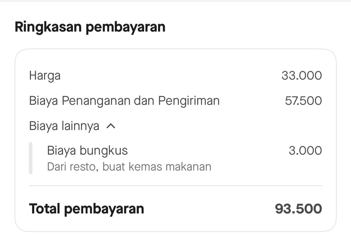 ajiemwn's tweet photo. Ini karna lagi hujan kan? Jadi tarifnya naik begini??

Kalo beli langsung bisa dapet 3 cup ini mah 😭 https://t.co/Nz4lGC0xAV