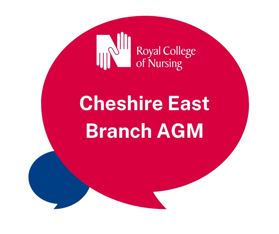 Don't miss your branch AGM this Wednesday, Cheshire East members. We'll start our meeting with a presentation from Kendal Andreason, RCN Professional Lead for Acute and Emergency Care and Defence Nursing, and end with our AGM points of business: bit.ly/48lvHf1