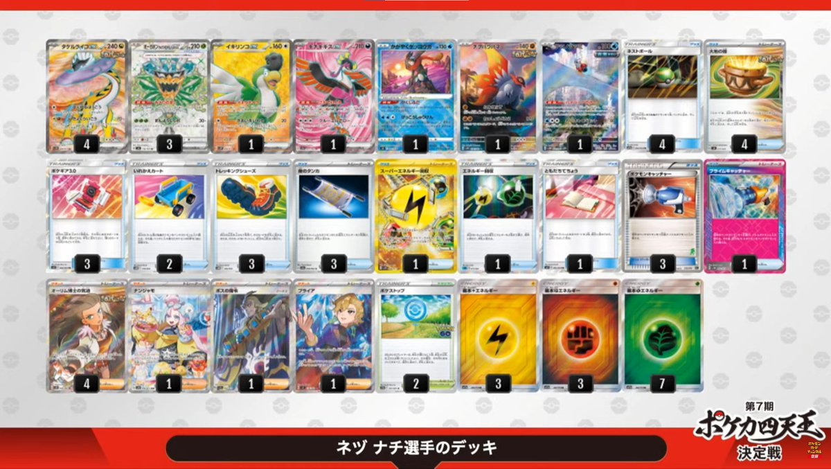 第7期ポケカ四天王使用デッキ ・ブリジュラスex/シマダダイチ選手