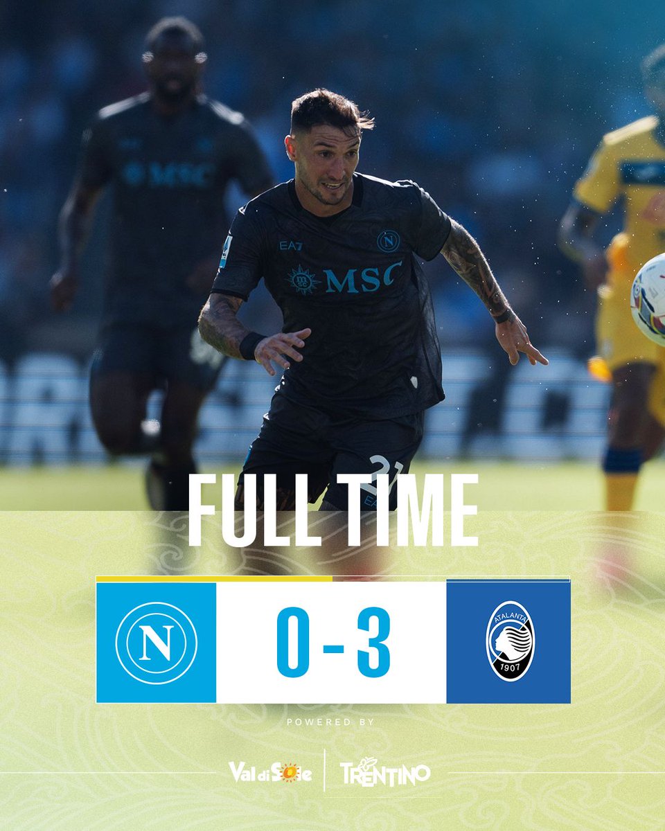 ⏹️ Full time: #NapoliAtalanta 0-3

💙 #ForzaNapoliSempre