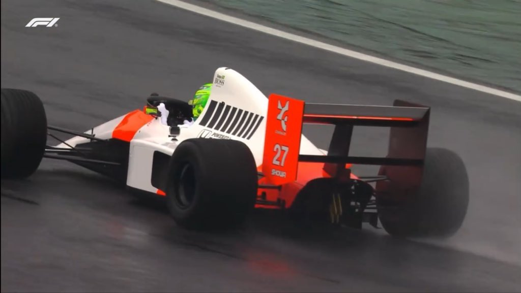 lewis driving in the rain in senna’s car. just like it was always meant to be 🥹❤️