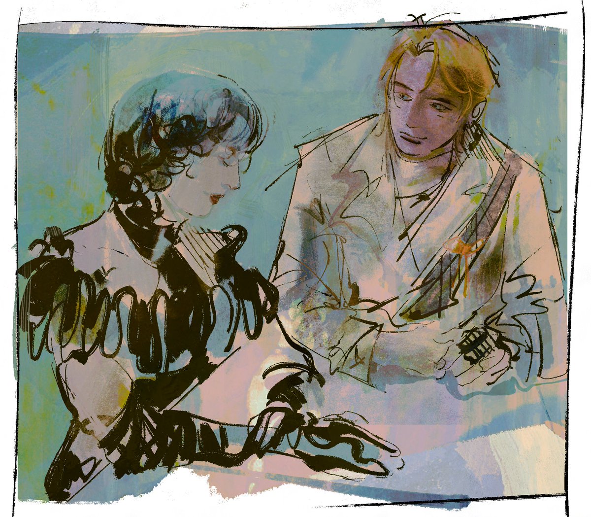 chitinspore's tweet image. older ryne and gaia