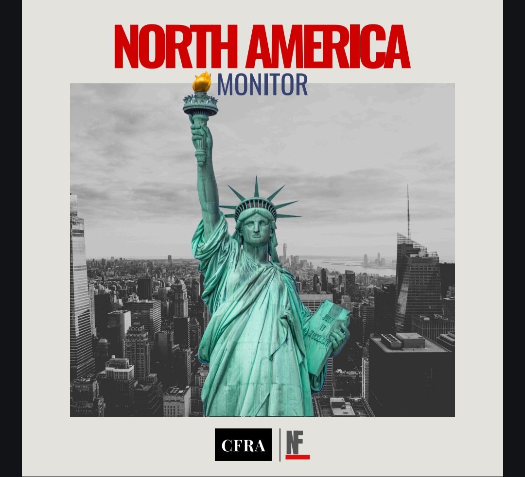 cfra_official's tweet photo. Presenting the North America Monitor by CFRA!

Read ahead at: https://t.co/SSt0sqfWHu

#NorthAmericaMonitor #ForeignPolicy #Geopolitics #GlobalTrends #PolicyUpdates #InternationalRelations #CFRA #PoliticalAnalysis #EconomicInsights #TechTrends #GlobalAffairs #Diplomacy https://t.co/keo4RskOaf