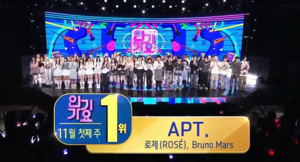 blackpink_cri's tweet photo. “APT.” de ROSÉ & BRUNO MARS acaba de ganar INKIGAYO, logrando archivar un DOUBLE CROWN 👑👑.
APT 5TH WIN
#APT5thWin #ROSÉ11thWin https://t.co/k12HZRfOvG