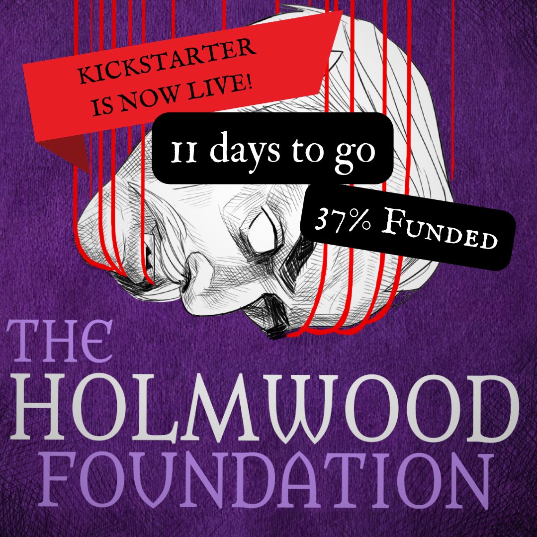 11 days left for help with The Holmwood Foundation - every little helps and you’ll be able to give work to our cast
&amp; crew 

If you’re a fan of Dracula, Horror, Audio Drama, check out the pilot and let your friends and family know about us! 

Link below! 👇👇👇👇