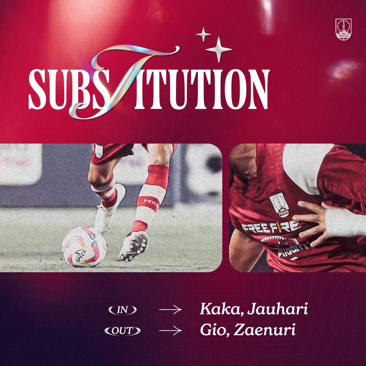 persisofficial's tweet image. 75&apos; Pergantian pemain: Arkhan Kaka dan Irfan Jauhari masuk menggantikan Gio Numberi dan Zaenuri.

#PERSISPSS