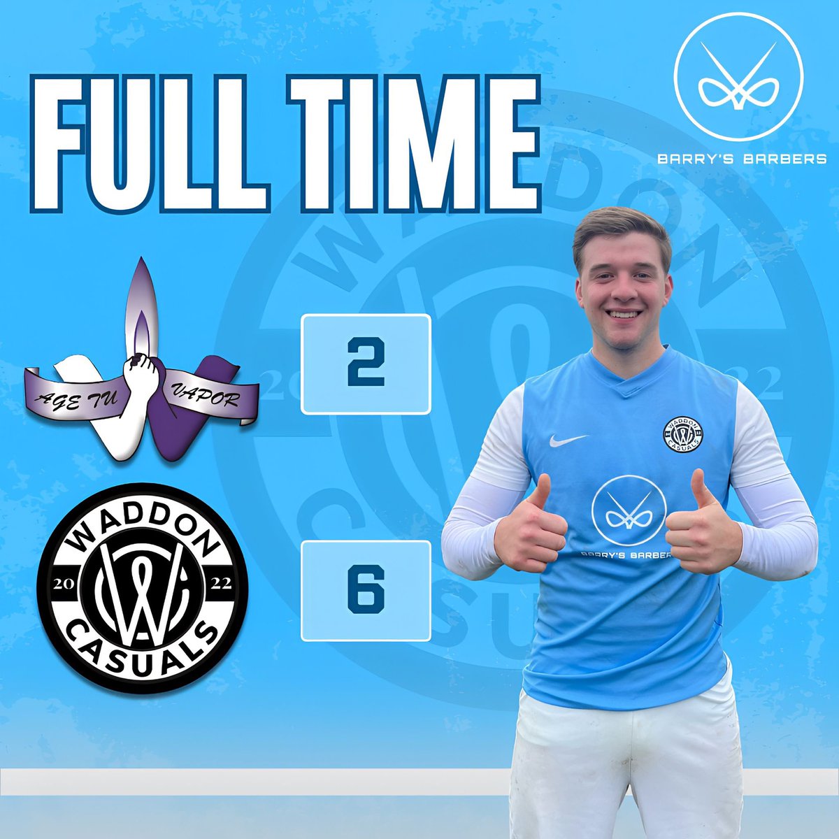 Statement win today against the league leaders. It was a tough battle, but we came away with all three points. Incredible performance from Jacob, scoring a hat-trick, including a goal that’s a contender for Goal of the Season