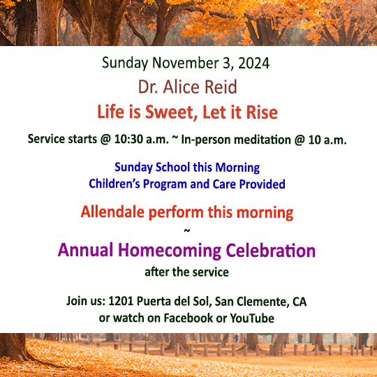 Center for Spiritual Living Capistrano Valley tweet media