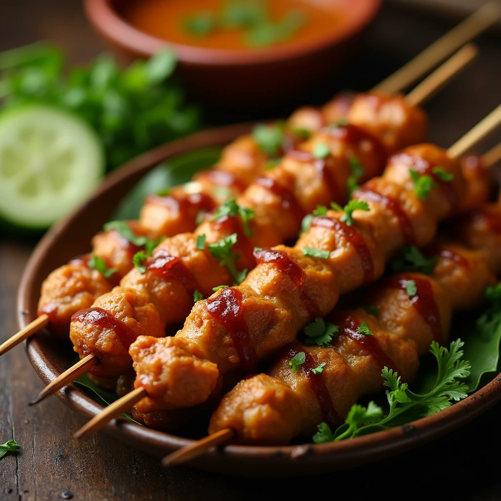 mmdmmd765818's tweet image. Discover the origins of Indonesian satay sauce, a rich peanut sauce traditionally used in grilled meat skewers. It's a symbol of hospitality, often served at celebrations. Have you tried it? Share your experiences! #IndonesianCuisine #SataySauce #GlobalSauces #Food_Culture
