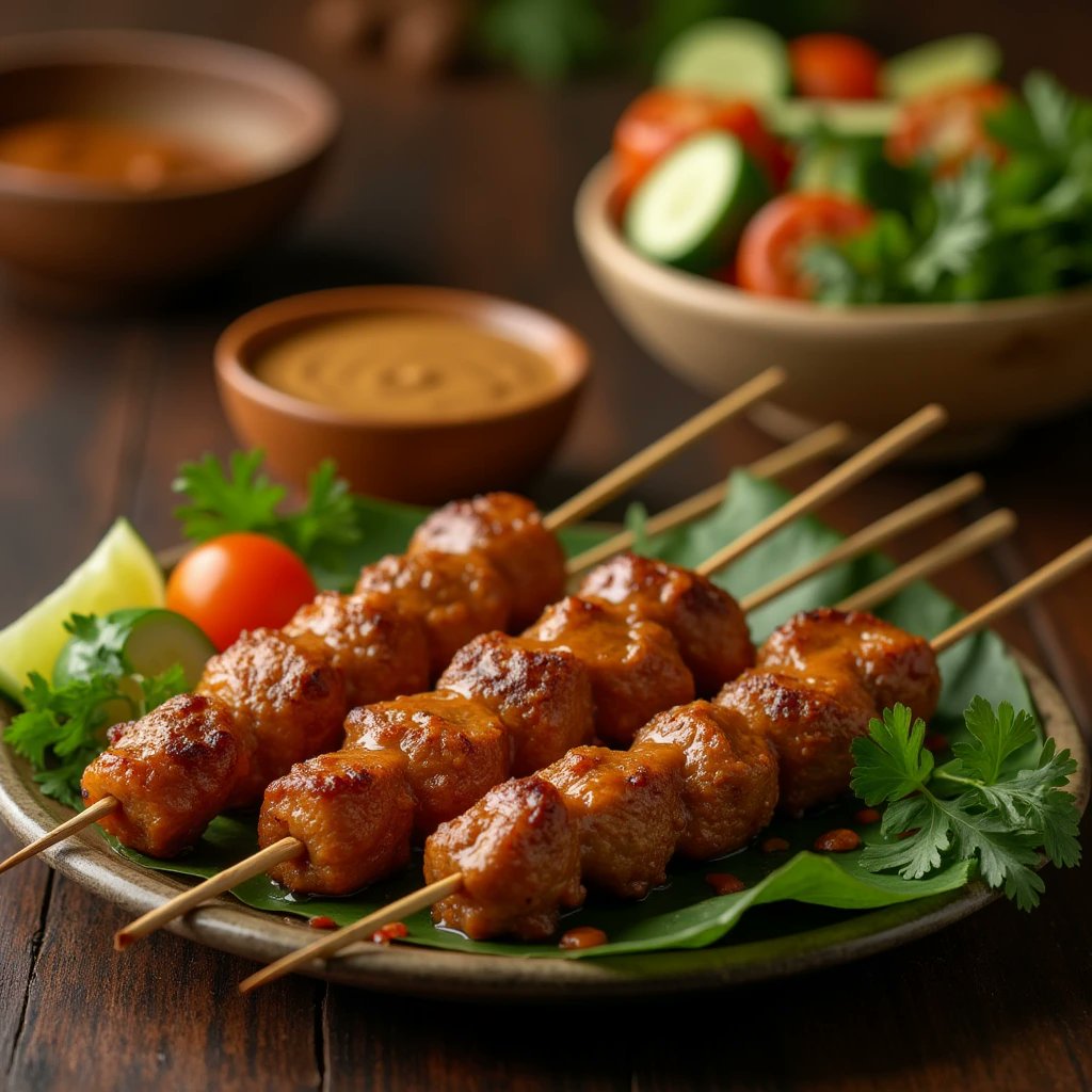 mmdmmd765818's tweet image. Discover the origins of Indonesian satay sauce, a rich peanut sauce traditionally used in grilled meat skewers. It's a symbol of hospitality, often served at celebrations. Have you tried it? Share your experiences! #IndonesianCuisine #SataySauce #GlobalSauces #Food_Culture