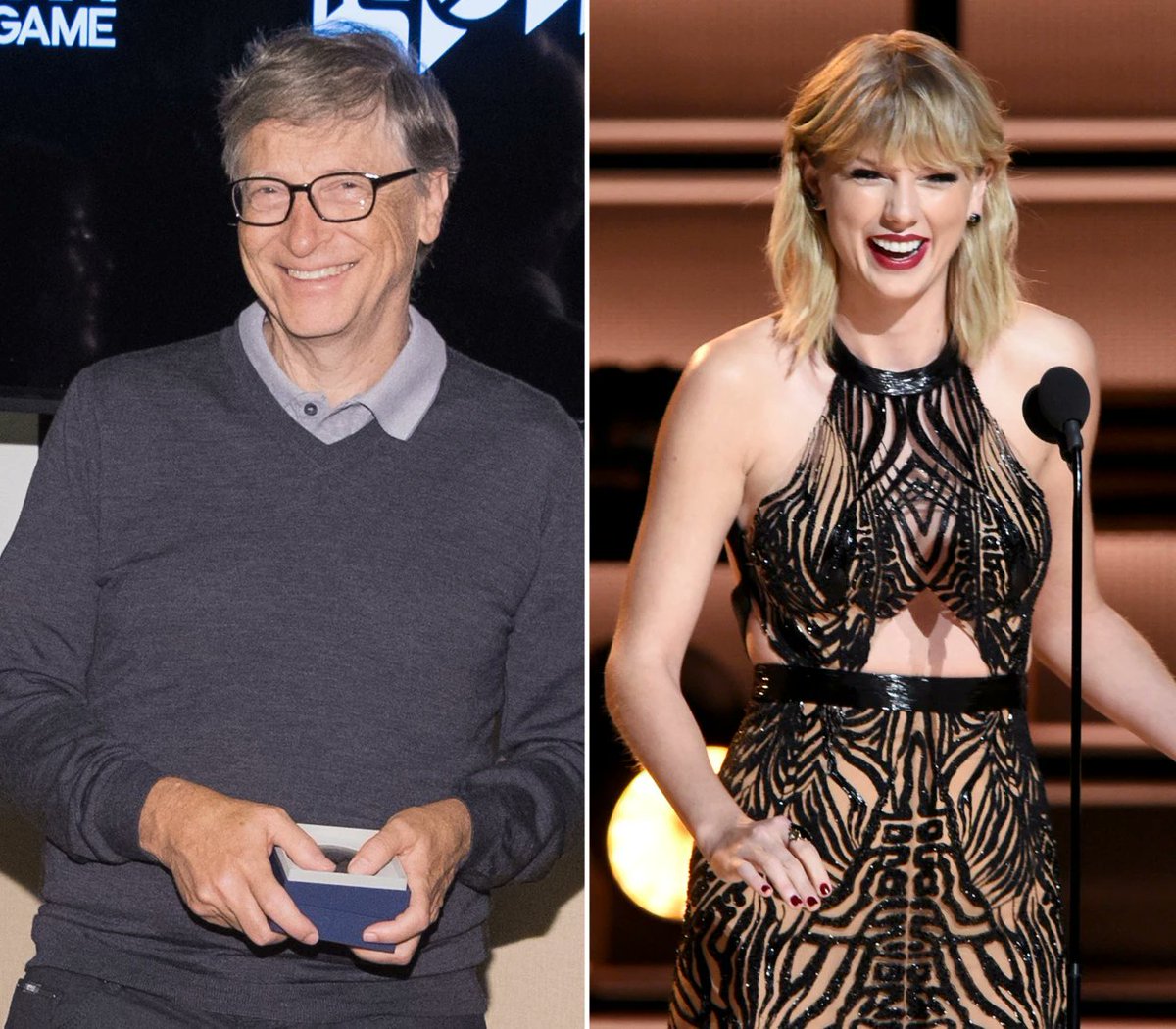 Globalhawkeye1's tweet photo. 🚨BREAKING: Bill Gates and Taylor Swift announce they'll depart from the US if Donald Trump wins the 2024 presidency.

How do you feel about it? https://t.co/E3pyB0Lcxy