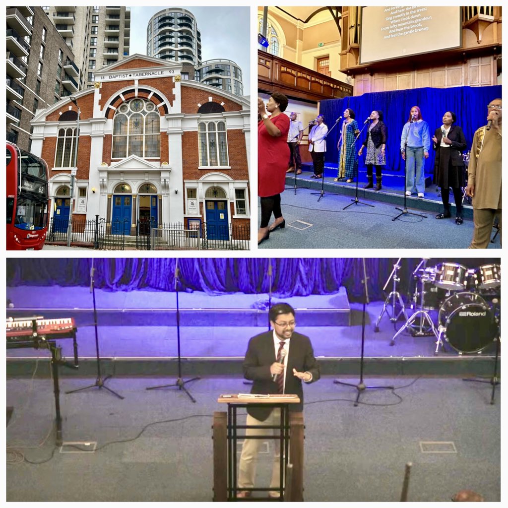 This morning I had the privilege of leading the worship service and sharing the word of God at Barking Baptist Church in London.