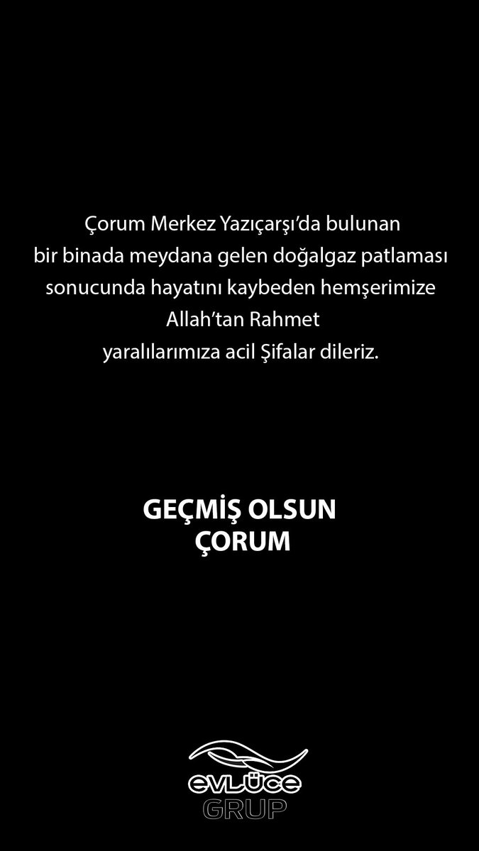 Geçmiş olsun Çorum

#çorum
