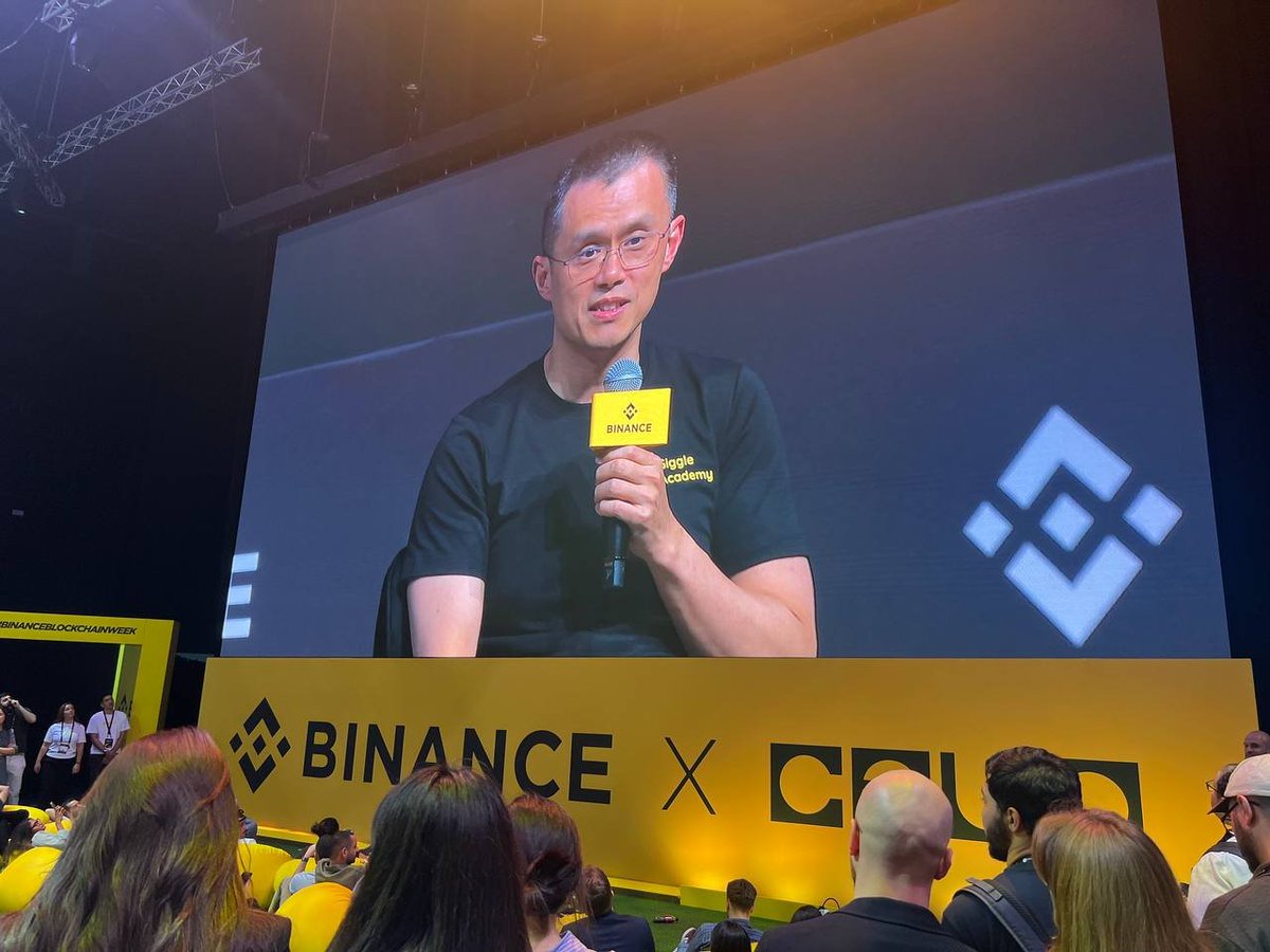 The annual <a href="/binance/">Binance</a> Blockchain Week was amazing and Chang E was glad to see <a href="/cz_binance/">CZ 🔶 BNB</a> in person! Can't wait for the day the legend visits me on Moon Palace 🌕🏯