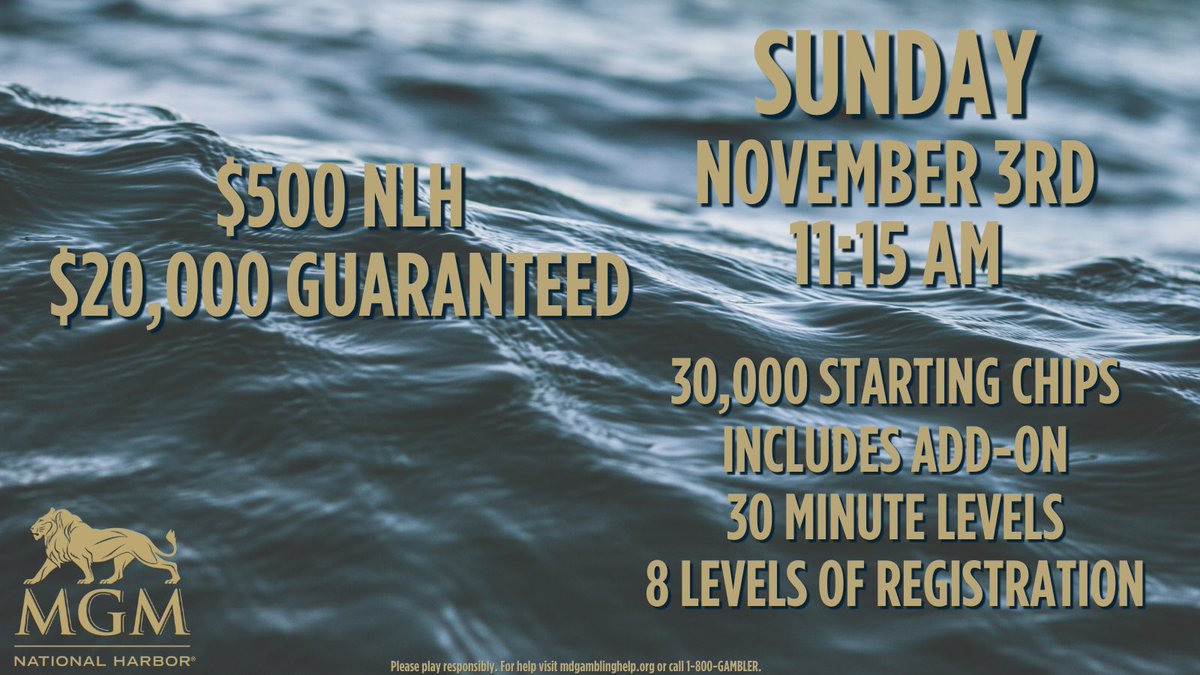 MGMNH_Poker's tweet photo. Sunday, November 3
@MGMNH_Poker
🍁🍁🍁🍁
#MonumentalFall 
♠️❤️♣️♦️ https://t.co/lV6bOigHuP