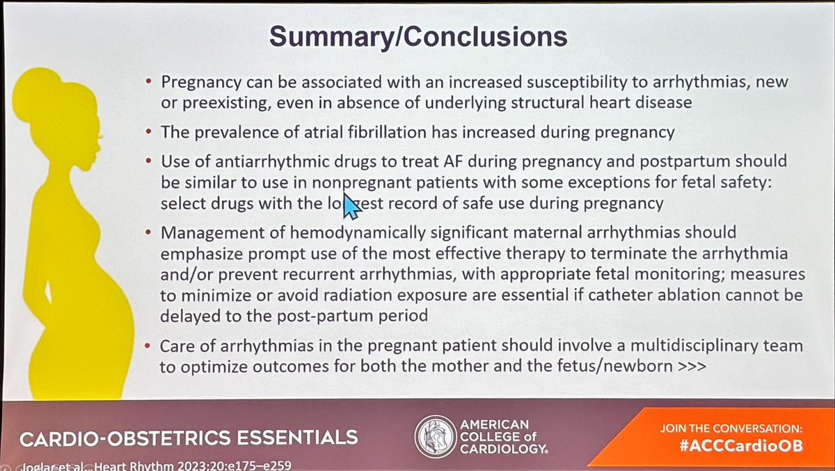 <a href="/MinnowWalsh/">Minnow Walsh, MD, MACC</a> <a href="/nataliebello9/">Natalie Bello MD MPH</a> <a href="/drladyheart/">Deirdre J. Mattina</a> <a href="/DrQuinnCapers4/">Quinn Capers, IV</a> <a href="/drmalissawood/">Malissa Wood</a> <a href="/cardioPCImom/">Ki Park</a> @KBerlacher <a href="/GarimaVSharmaMD/">Garima Sharma M.D</a> <a href="/a_l_bailey/">Alison L. Bailey, MD</a> <a href="/dranulala/">Anu Lala (Anuradha Lala-Trindade)</a> <a href="/DrToniyaSingh/">Toniya Singh MD FACC</a> <a href="/ACCinTouch/">American College of Cardiology</a> <a href="/gina_lundberg/">Gina Lundberg MD FACC FAHA</a> <a href="/MelindaDavisMD/">Melinda Davis</a> <a href="/heartdocandcrew/">Michele Voeltz</a> <a href="/NanRaghuraman/">Nan Raghuraman MD MSCI</a> <a href="/JGrapsa/">Julia Grapsa</a> <a href="/biljana_parapid/">Biljana Parapid, MD, PhD, FESC</a> <a href="/DrLaxmiMehta/">Dr. Laxmi Mehta</a> <a href="/NitiCardio/">Niti R. Aggarwal, MD, FSCMR, FASNC, FACC</a> <a href="/avolgman/">AnnabelleVolgman MD</a> <a href="/cshufeltMD/">ChrisandraShufelt MD, MS, FACP, MSCP</a> <a href="/DrDastmalchi/">Lily N Dastmalchi DO, MA</a> <a href="/AmirShamshirsaz/">Amir Shamshirsaz</a> @AHauspurg <a href="/yafshar/">Yalda Afshar</a> <a href="/mchonig/">Michael Honigberg, MD, MPP</a> <a href="/shantellebart88/">Shantelle Bartra</a> <a href="/malamo512/">Malamo Countouris</a> <a href="/ErinMichos/">Erin D. Michos, M.D.</a> <a href="/LindaGillamMD/">Linda Gillam MD, MPH, MACC, FASE, FAHA, FESC</a> <a href="/CandiceSilvers1/">Candice Silversides</a> <a href="/BhavyaVarma12/">Bhavya Varma, MD</a> <a href="/SabhaBhatti/">Sabha Bhatti MD</a> <a href="/DrSandyCharles/">Sandy Charles, MD</a> <a href="/AWCaiMD/">Amanda W. Cai, MD</a> @rizwanafl <a href="/dhalpern10/">Dan Halpern</a> <a href="/DrKLindley/">Kathryn Lindley</a> <a href="/DrMarthaGulati/">Dr. Martha Gulati ♥️🫀❤️‍🩹🇨🇦</a> @jennlewey <a href="/AndreaRussoEP/">Andrea Russo</a> <a href="/CardioOBDoc/">Parham Eshtehardi MD</a> Management of AF during pregnancy 
 
By <a href="/AndreaRussoEP/">Andrea Russo</a> 
#CardioObstetrics #ACCCardioOB
