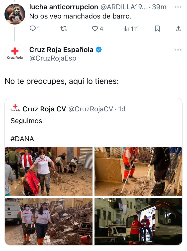 manuelgpascual's tweet photo. Ole al #CM de @CruzRojaEsp , que asco de tanto bulo, tanto bulo va a hundir nuestra democracia ..... https://t.co/GpN5oFd61p