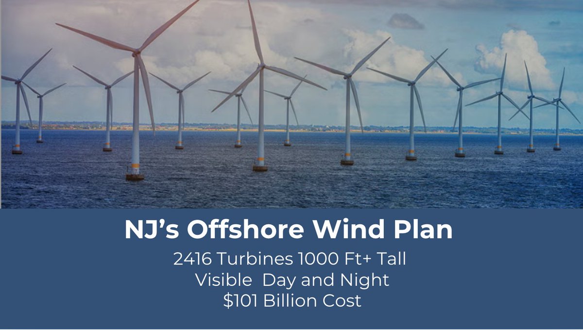 saveLBIorg's tweet image. 2,416 Turbines Off NJ Coast: @GovMurphy's OSW plan would install turbines as tall as the Chrysler building, visible day and night—at a cost of $101 billion. Is this the future we want for our shorelines? #NJPolitics #LBI #JerseyShore
tinyurl.com/3au4jhu7