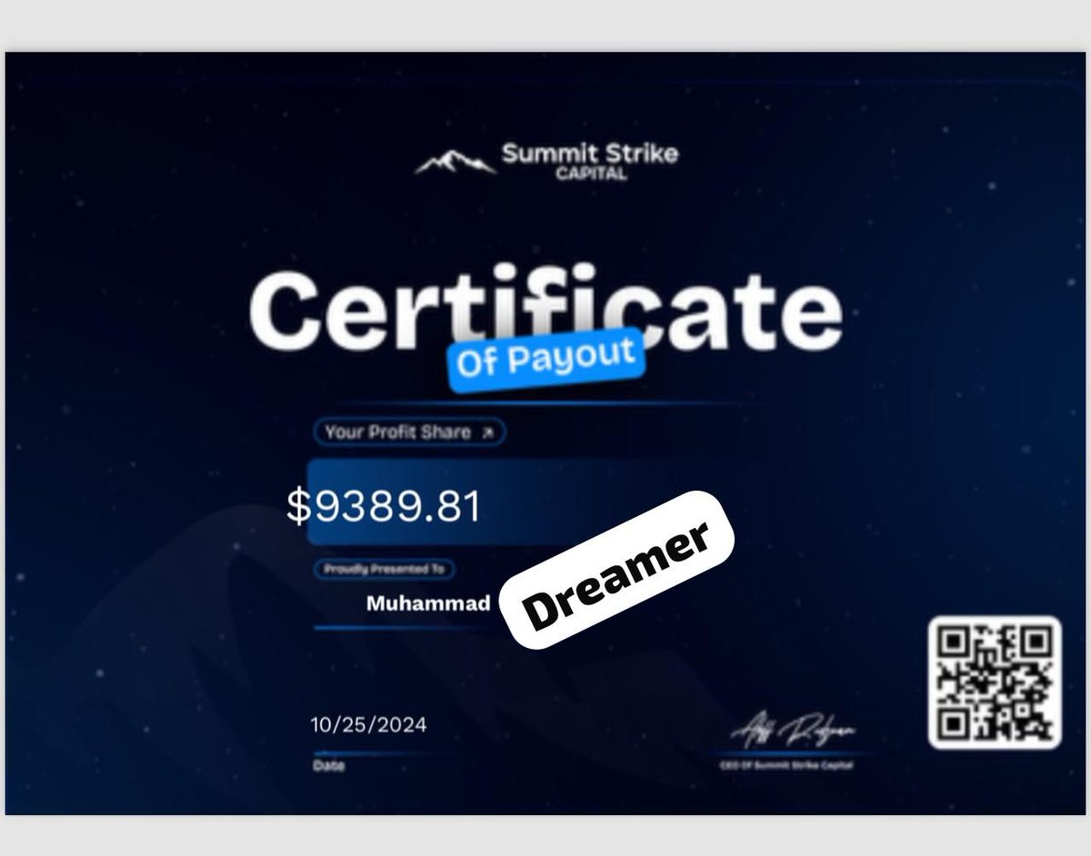 Dreamer (@thedreamerfx) on Twitter photo Finally received my first payout from <a href="/Summitstrike/">Summit Strike</a> on October 25th, and I’m genuinely impressed! Despite my busy schedule, I couldn’t let this go unappreciated. Outstanding service and a smooth process! Looking forward to more successful trades with them.
I’m not available on my Finally received my first payout from <a href="/Summitstrike/">Summit Strike</a> on October 25th, and I’m genuinely impressed! Despite my busy schedule, I couldn’t let this go unappreciated. Outstanding service and a smooth process! Looking forward to more successful trades with them.
I’m not available on my