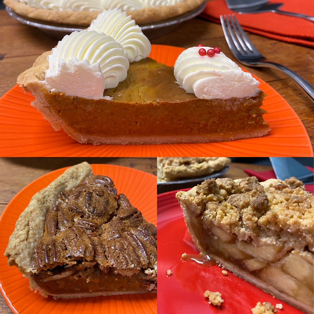 We've got Thanksgiving pies that taste just like grandma use to make!  Pumpkin, Dutch Apple, Browned Buttered Pecan, and Brown Buttered Chocolate Pecan Pie!

Order yours and more here: bit.ly/TOSPies