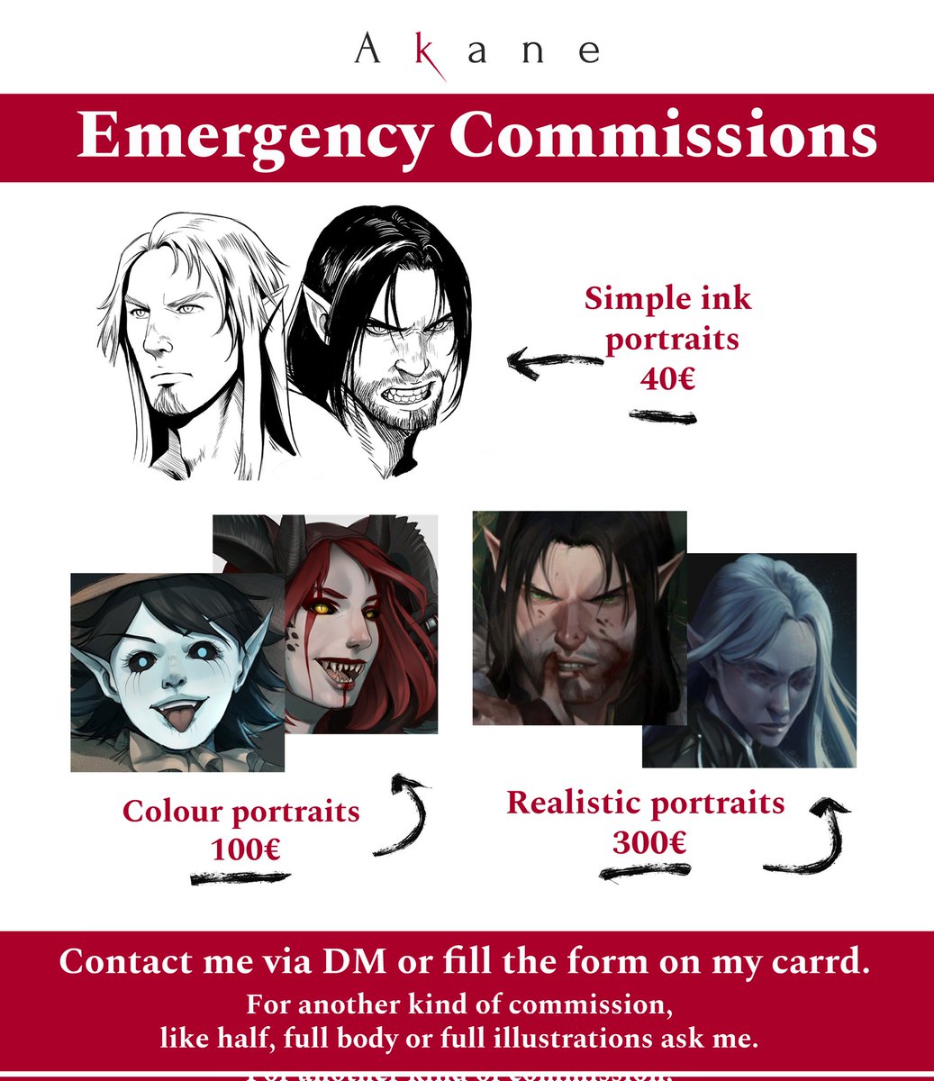 ‼️ EMERGENCY COMMISSIONS OPEN‼️

I live in zone 0 of the floods in Valencia-Spain, in Catarroja. We have lost our cars and the only source of income we had and the situation is desperate, we have very, very hard months ahead of us. 

You can contact me via MD. 
RT 🙏🏻♥️