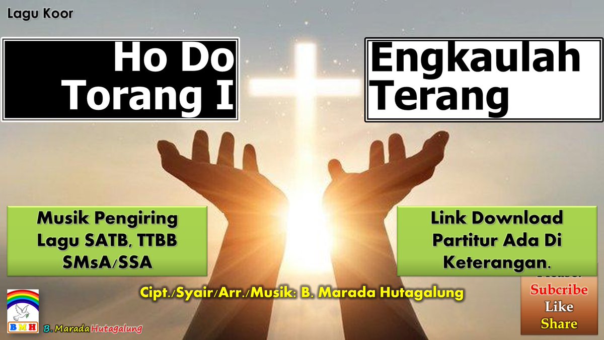 MaradaGv's tweet photo. Koor: Ho Do Torang I | Engkaulah Terang
Gemende: https://t.co/bqRWDF7ub1
Pria: https://t.co/d8wvEBEjMM
Wanita: https://t.co/aKXnCnSymf
Keseluruhan: https://t.co/J2oTzOKB4b
Partitur: https://t.co/x0PqoJnXfn

Syalom. https://t.co/eJ4EEOdDgg