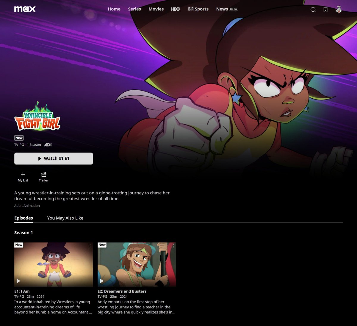 AnimationOnMax's tweet photo. The series premiere of "INVINCIBLE FIGHT GIRL" is now streaming on Max! New episodes will be added every Sunday. #Toonami https://t.co/w2SDvulpRG
