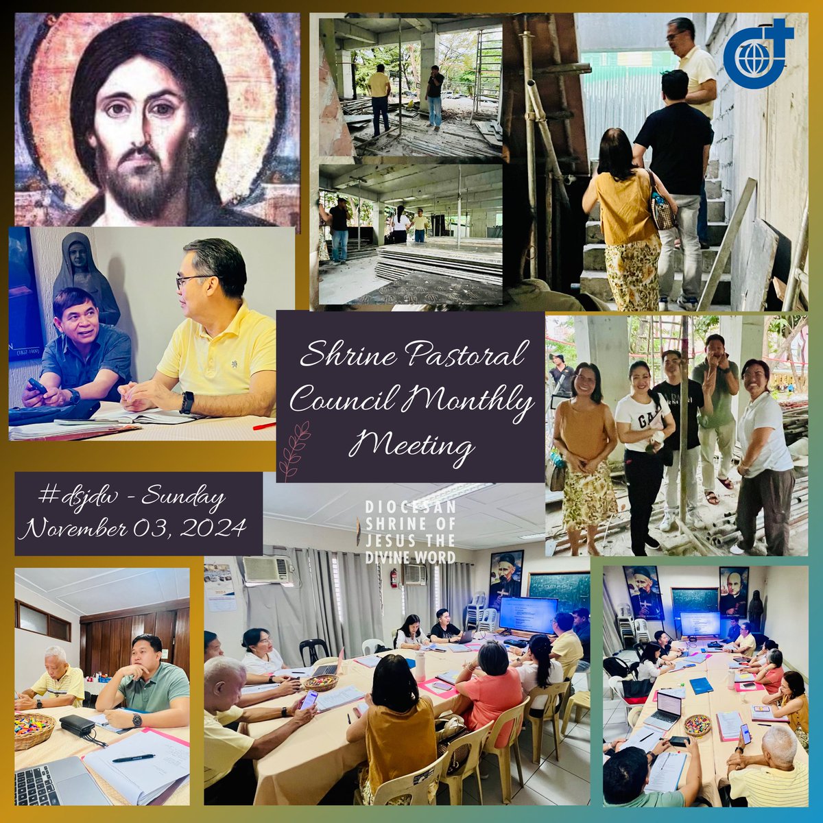 WORDinUS's tweet photo. Diocesan Shrine of Jesus the Divine Word, Shrine Pastoral Council Regular Monthly Meeting. 

Sunday of the 31st Week in Ordinary Time, November 03, 2024. 

#PromotionToLoveTheWordOfGOD
#ShrineCouncilMeeting #PostActivities #SPCouncil #2024Vision #DSJDW #SVD https://t.co/BW0rrnYKjp