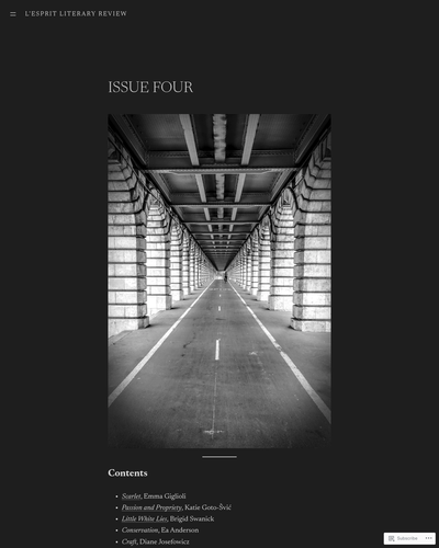 Today's listing of the day is: L'Esprit Literary Review (some fees). duotrope.com/magazine/lespr… #WritingCommunity