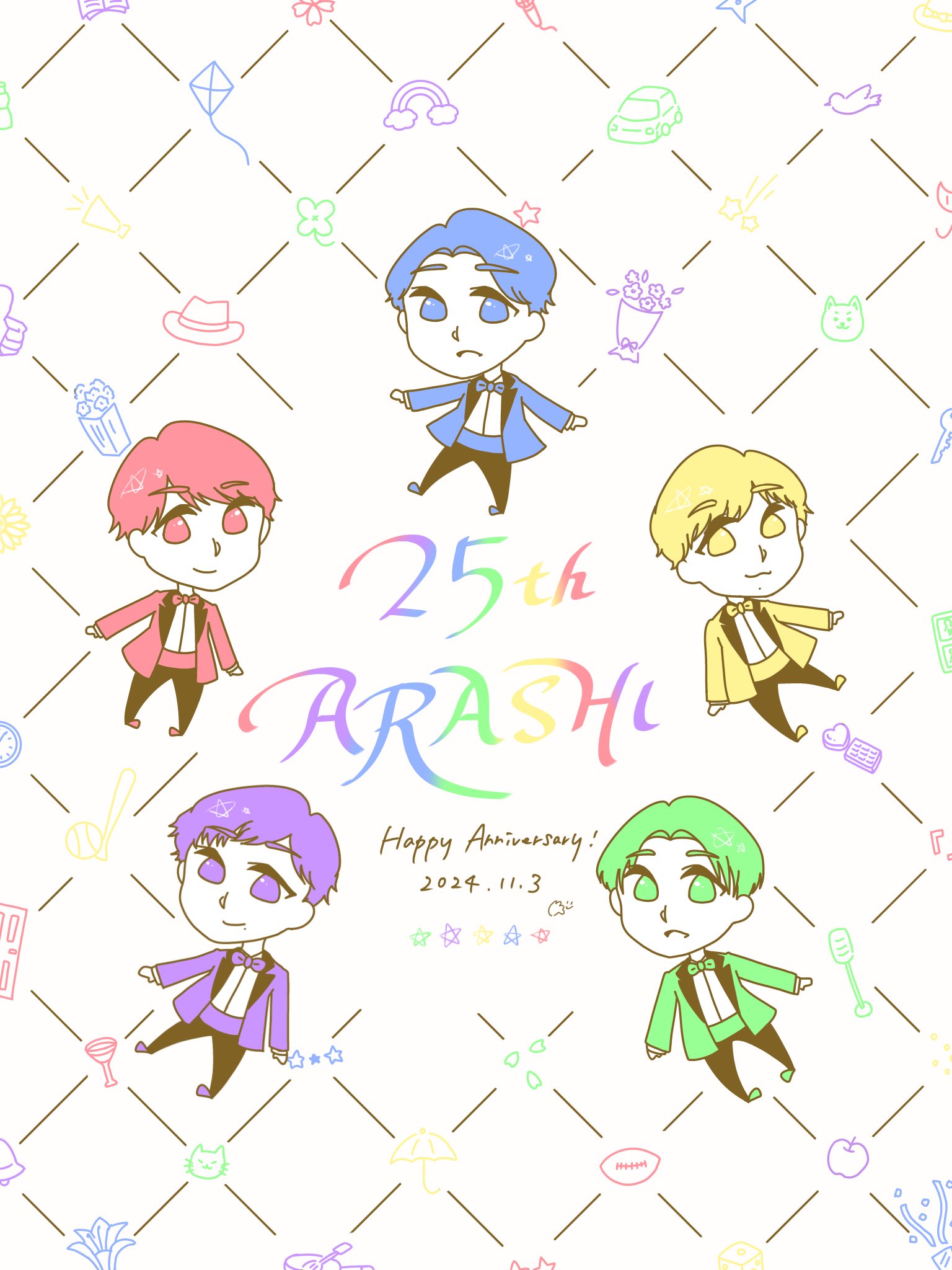 アイドル 嵐 生写真(ジャニーズ)/アイドル/嵐 嵐/集合(5人)/横型・衣装黒.白