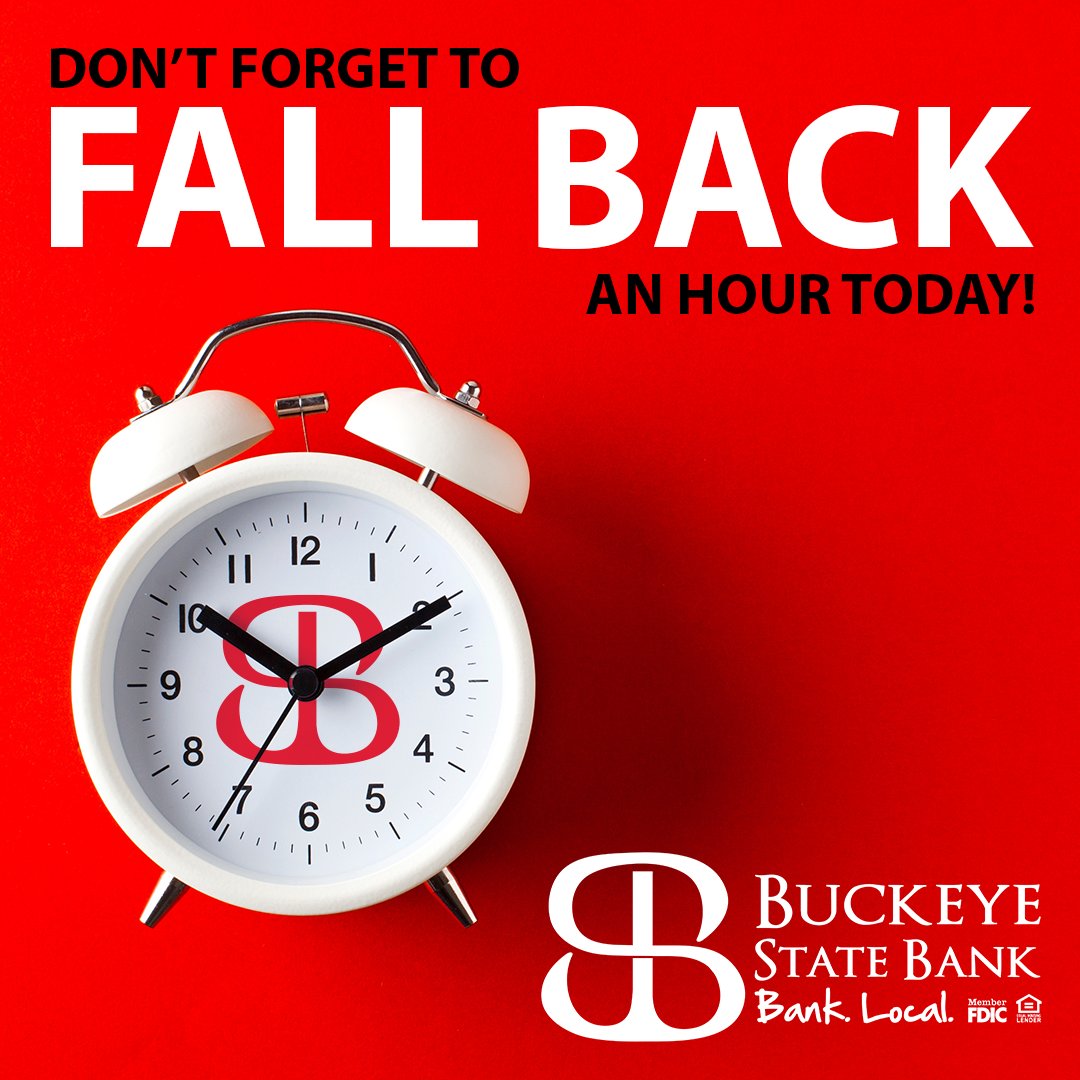 Don't forget to set your clock back an hour! ⏰ = 💰