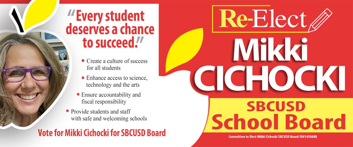 ElectMikki's tweet photo. “Every student deserves access to the best schools. It is our job to provide that. I ask for your vote to help me continue to move our community and schools forward,” says MikkiCichocki.

For more information on Mikki Cichocki, visit her Facebook page: https://t.co/gTljCW6NhY. https://t.co/17xihJ3bGf