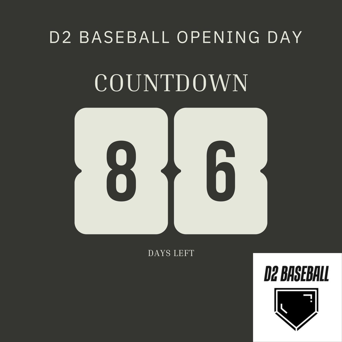 D2 Baseball (@diviibaseball) on Twitter photo 86 days until Opening Day! Last year, the historic national champions <a href="/UTampaBaseball/">Tampa Baseball</a> won 52 of 60 games, finishing with an impressive .8⃣6⃣7 winning percentage. 🏆⚾
#D2Baseball 86 days until Opening Day! Last year, the historic national champions <a href="/UTampaBaseball/">Tampa Baseball</a> won 52 of 60 games, finishing with an impressive .8⃣6⃣7 winning percentage. 🏆⚾
#D2Baseball