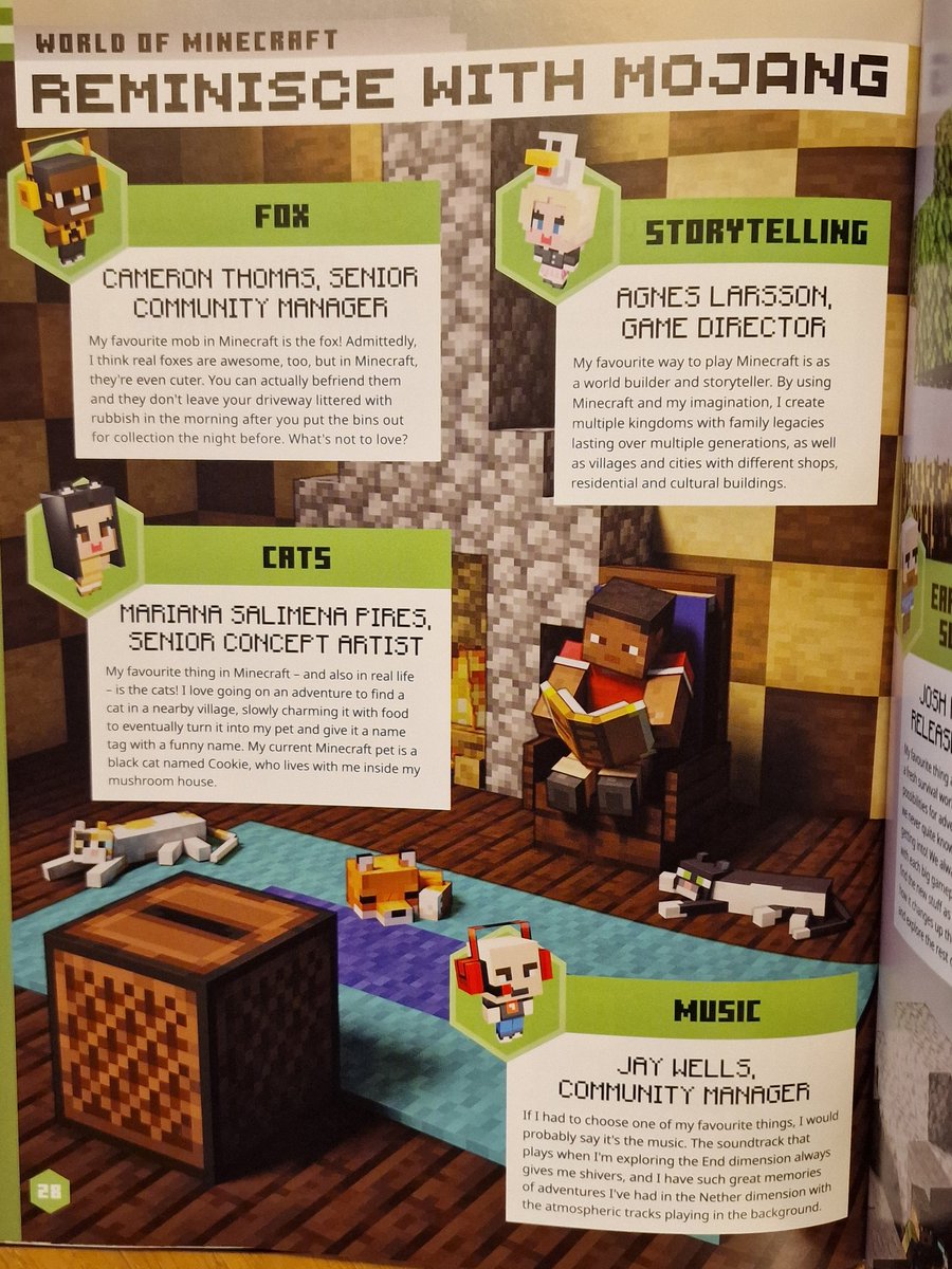 I just had to pick up a copy of the Minecraft Annual 2025 when I saw it in store!

(You can see a little note from me on page 28. What an honour! 🤩)