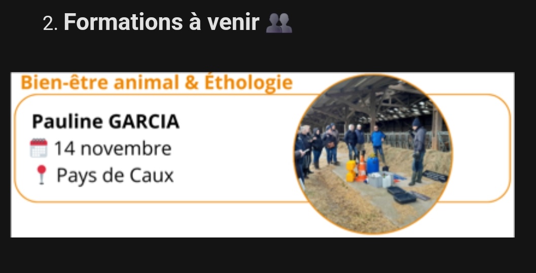 Delphine L.🚜🌽🐮🌾 (@delefe14) on Twitter photo Mais what ??? 🤩
<a href="/Etho_diversite/">Etho-Diversité</a> qui vient se perdre en pays de caux. J'ai demandé à m'inscrire 🤞
#bienetreanimal
#paysdecaux
#normandie Mais what ??? 🤩
<a href="/Etho_diversite/">Etho-Diversité</a> qui vient se perdre en pays de caux. J'ai demandé à m'inscrire 🤞
#bienetreanimal
#paysdecaux
#normandie