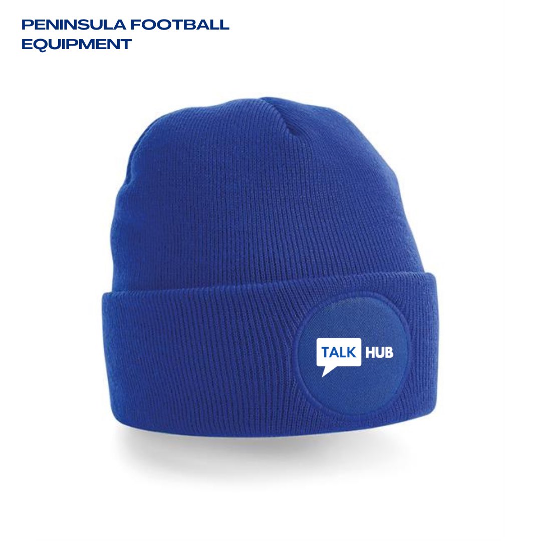 TALKHUB_'s tweet photo. TALKHUB winter hats 🥶
We are putting an order in for some hats very soon. Can either have our football crest or our normal logo on the front. £8 each and all profits go back in to the group. 
If you’d like one let us know 💙 https://t.co/jUNwciCSzm