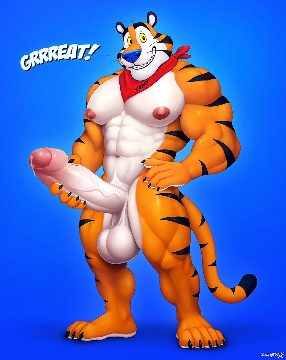 Tony the Tiger is ready to frost your flakes 💦👀
 
Are you ready for this Tiger Daddy!? 🐯