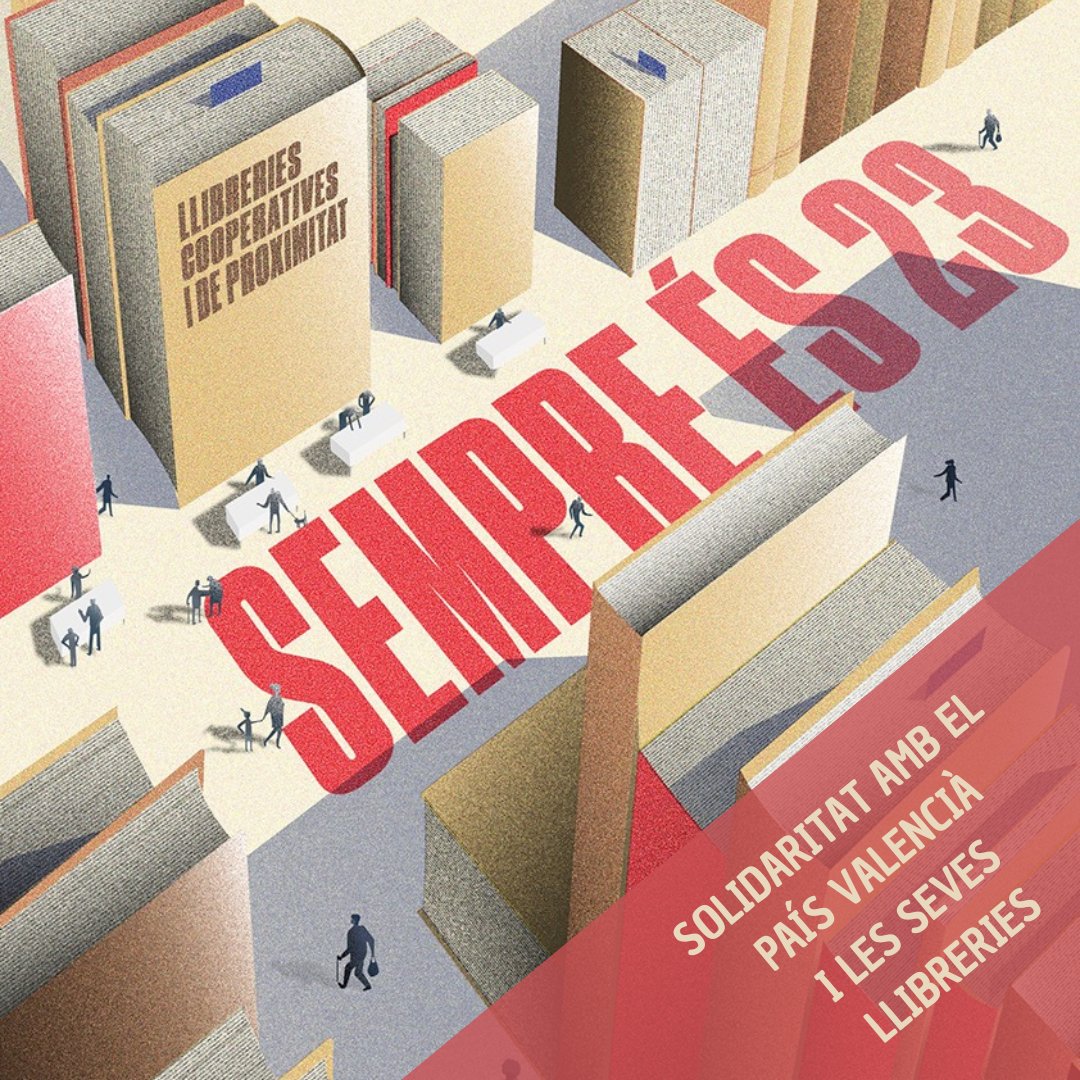 El País Valencià i les seves llibreries ens necessiten i ens necessitaran durant molt de temps. Un granet més de sorra pot ser que compreu llibres a les llibreries de les zones afectades que us deixem aquí sota i que us els serveixin quan puguin fer-ho: