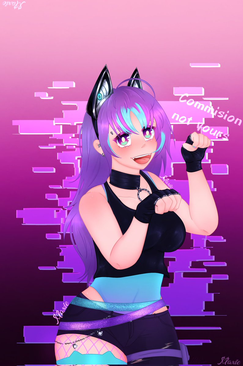triggerhappy653's tweet photo. Gradient shading style com for anon! (again tysm)
♡
Drawing of the anime girl on the vanguard gun (last pic)
♡
 #art #myart #digitalart #digitaldrawing #digitalillustration_ #digitalartist #anime #animegirl #animedj #neko #nekogirl #nekoheadphones #cyberpunk #cod #codvanguard https://t.co/Fx2zuEPrIH