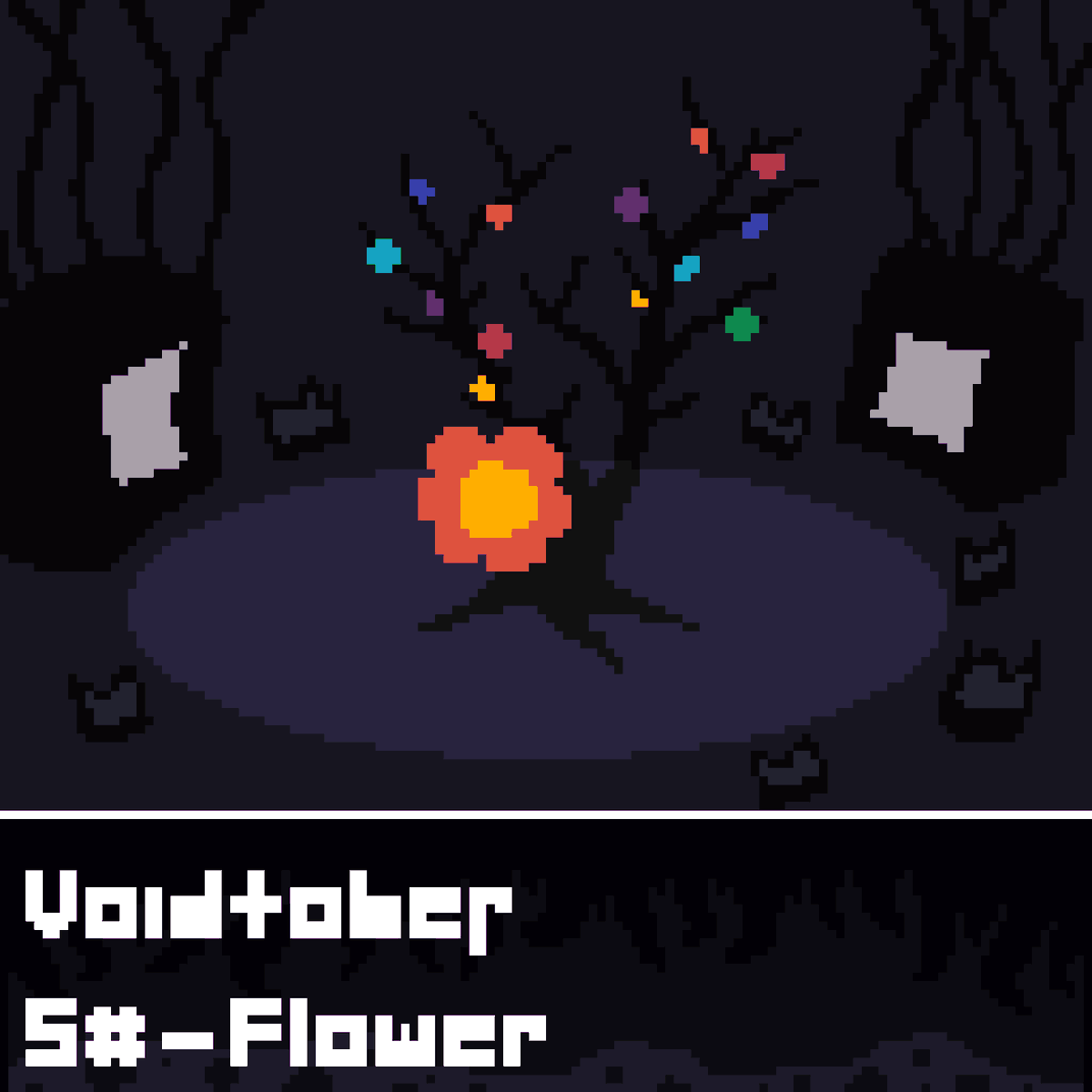 PixelCharalex's tweet photo. VoidTober Drawings from 5-8! #halloween2024 #inktober #undertale #deltarune #pixelart #chara https://t.co/44VoaJHEMx