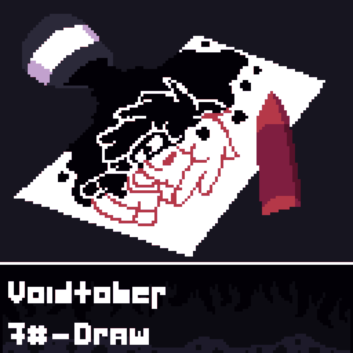 PixelCharalex's tweet photo. VoidTober Drawings from 5-8! #halloween2024 #inktober #undertale #deltarune #pixelart #chara https://t.co/44VoaJHEMx