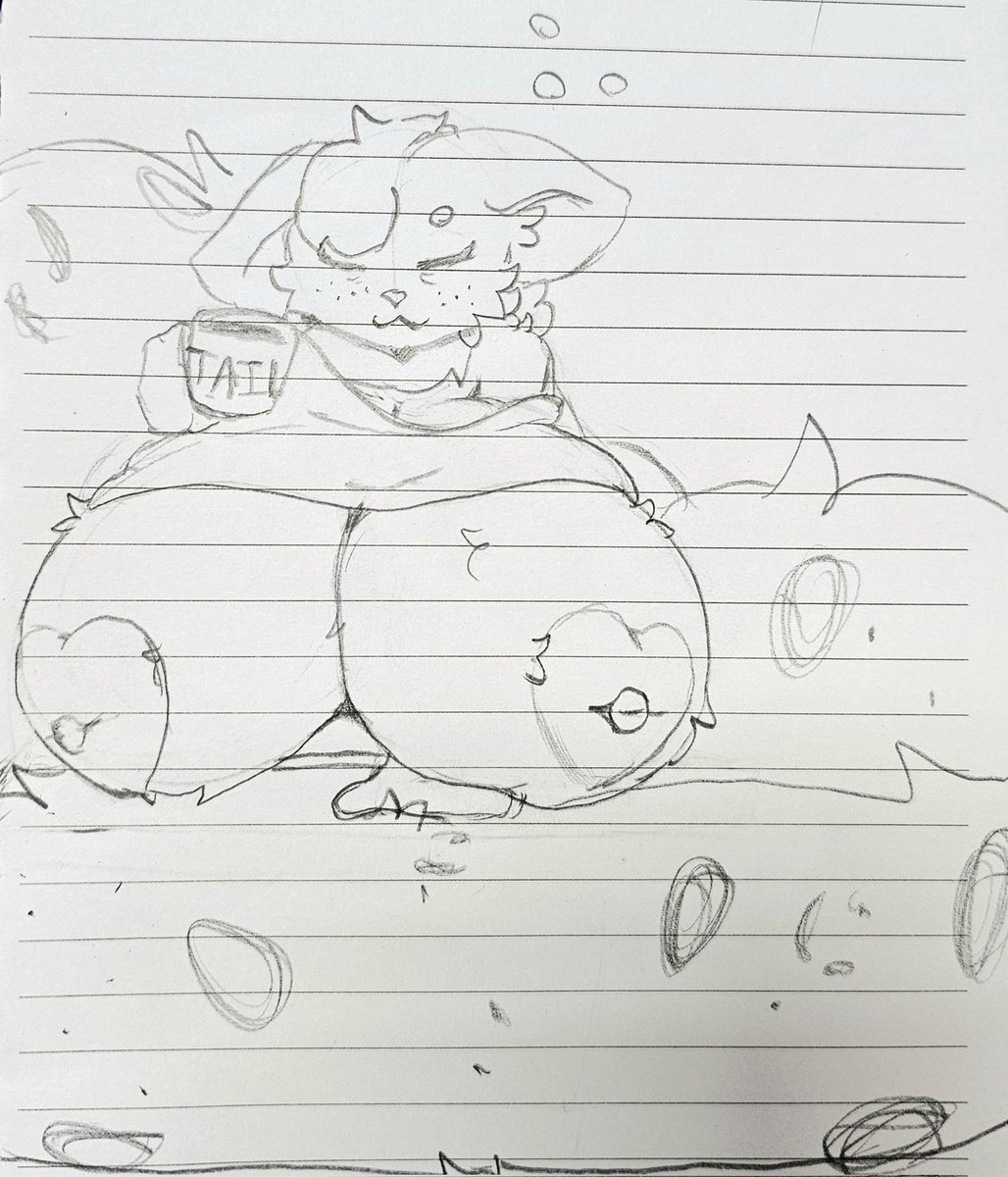 Bundle0Sticks's tweet photo. Been mostly doodling on my work breaks. Keeping them timed limits the quality but it's been fun not stressing things. Anyways here's ridiculous kitty titties https://t.co/Ua7S4WJ6Rg