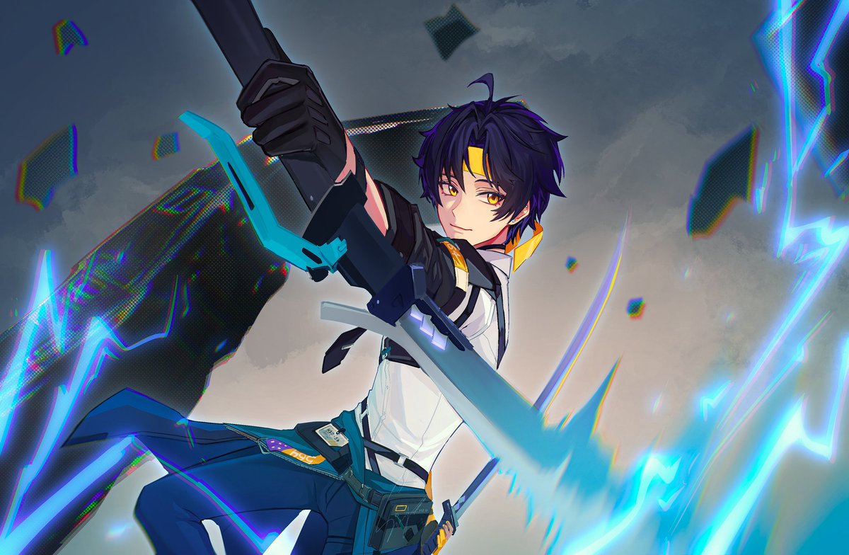 sunppuccino6060's tweet photo. He's so sweet and hot at the same time ⚡🏹

#浅羽悠真 #Harumasa #ゼンゼロ #zzzero #zzzerofanart https://t.co/VMtDXiDKYs