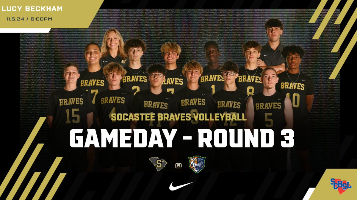 Socastee Athletics 11/6/24
🏡🏈🏐🎟️ socasteebraves.com/game-day-ticke…
socasteebraves.com
#GoldBlooded #OneTeam