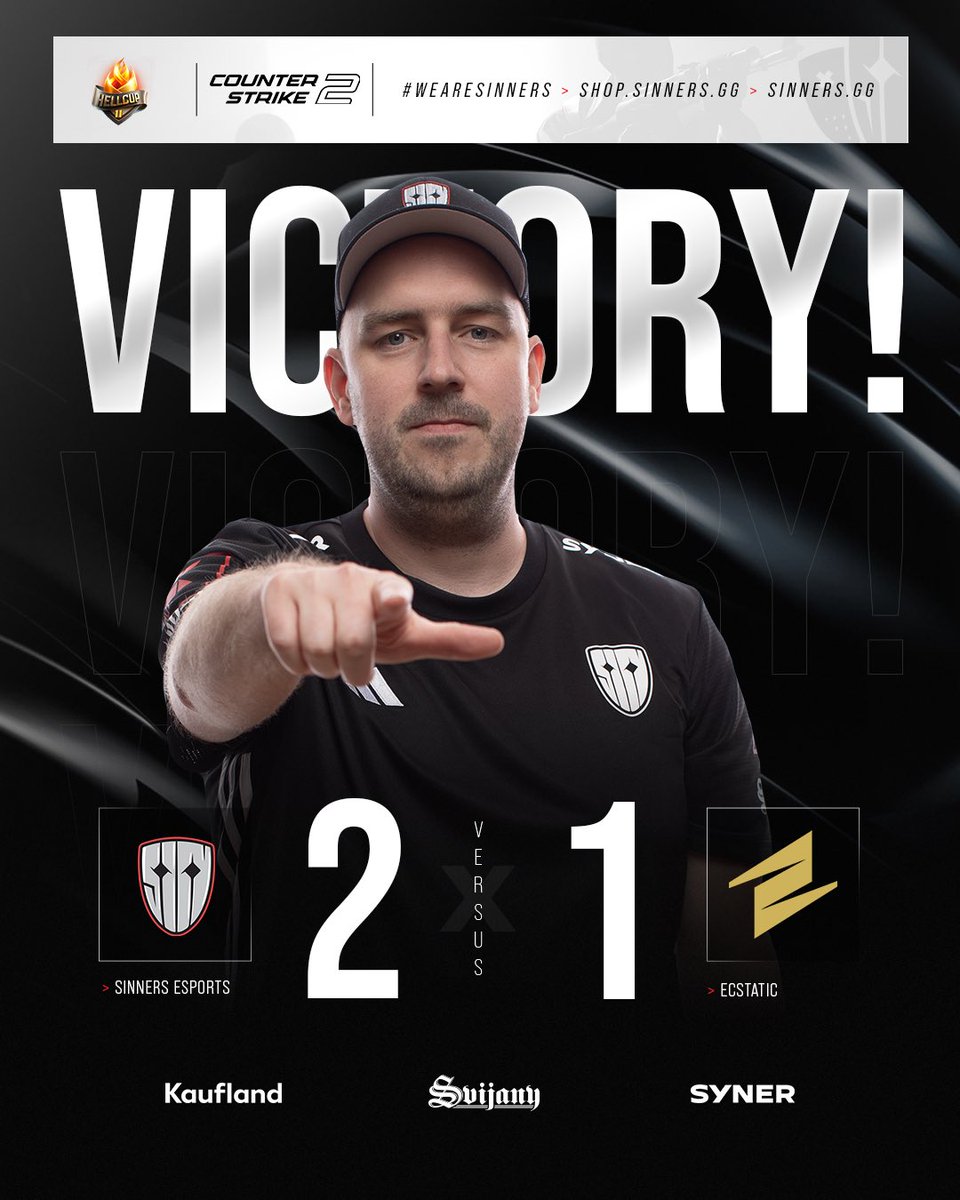 SINNERS_Esports's tweet photo. Clean work today, playoffs secured! 🔒
#SINCS2 | #HellcaseCup https://t.co/oHvwhTp1d1