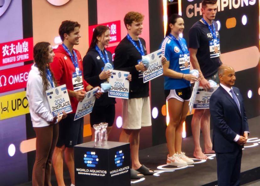 2024 #SwimmingWorldCup - Singapore - completed! ✅🇸🇬  

After captivating events in Shanghai &amp; Incheon, it was a joy to witness Leon Marchand from #France 🇫🇷 &amp; Kate Douglass from the #USA 🇺🇸 clinch the titles of overall champions in their respective categories. 🥇👑