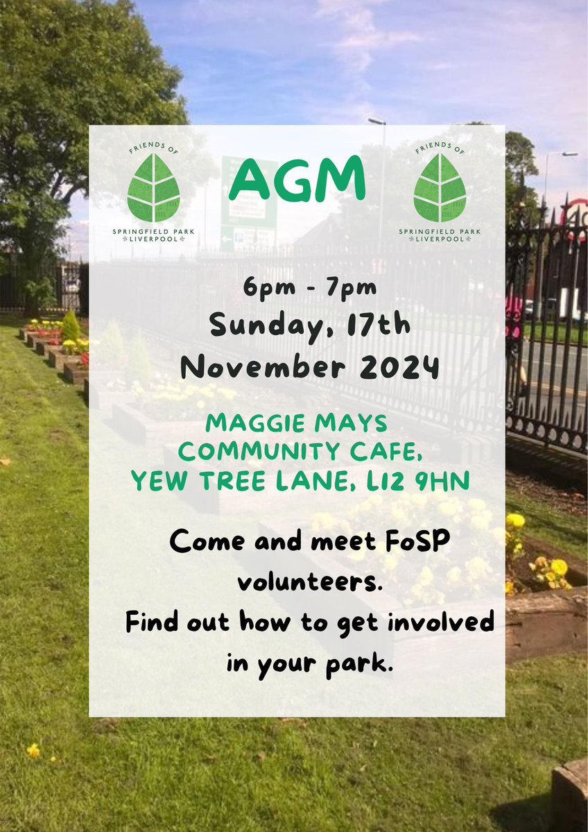 see you there? #springfieldpark #volunteers #community