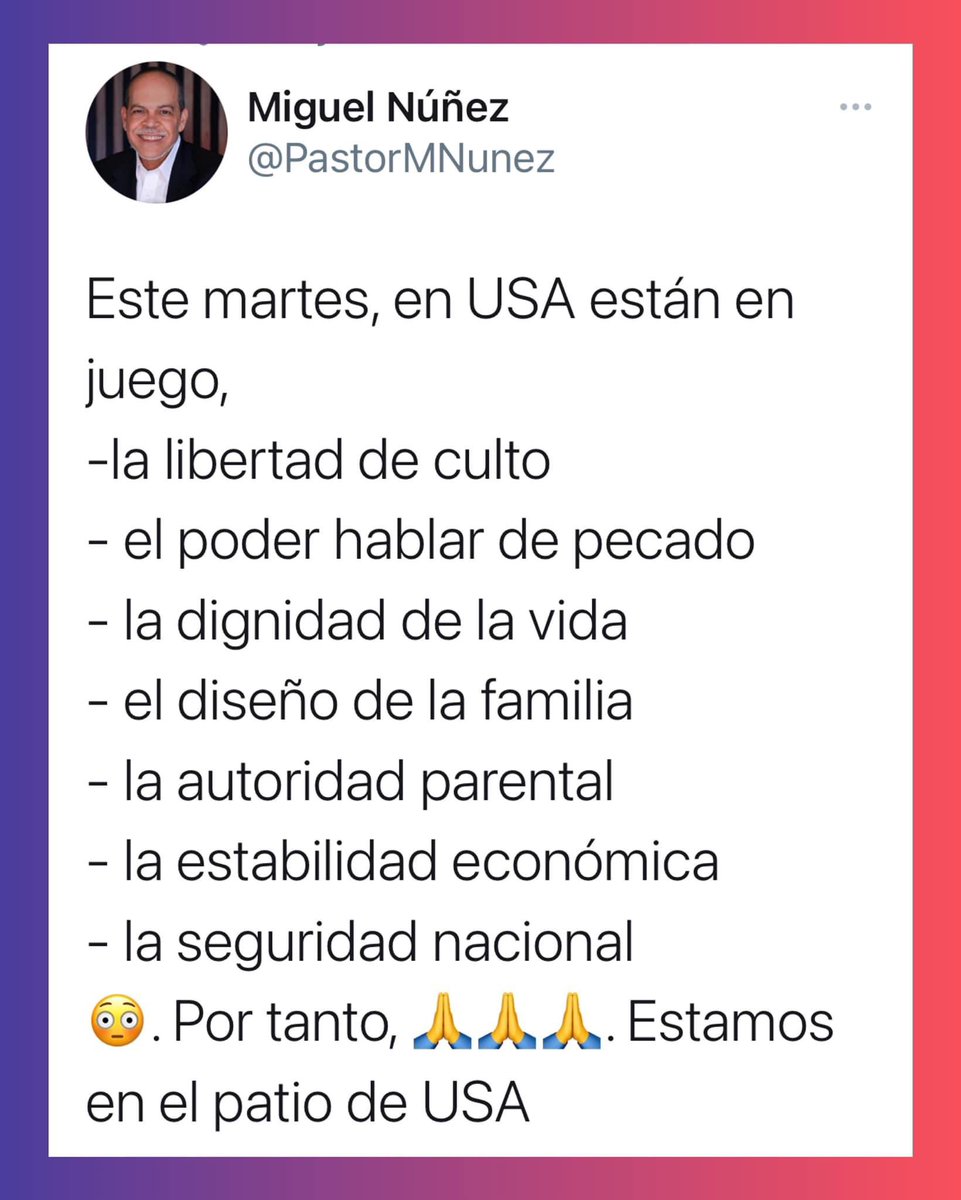 lumbrerablog's tweet photo. TBS .@PastorMNunez #usa #Elecciones2024 https://t.co/UjXS3XX2mS