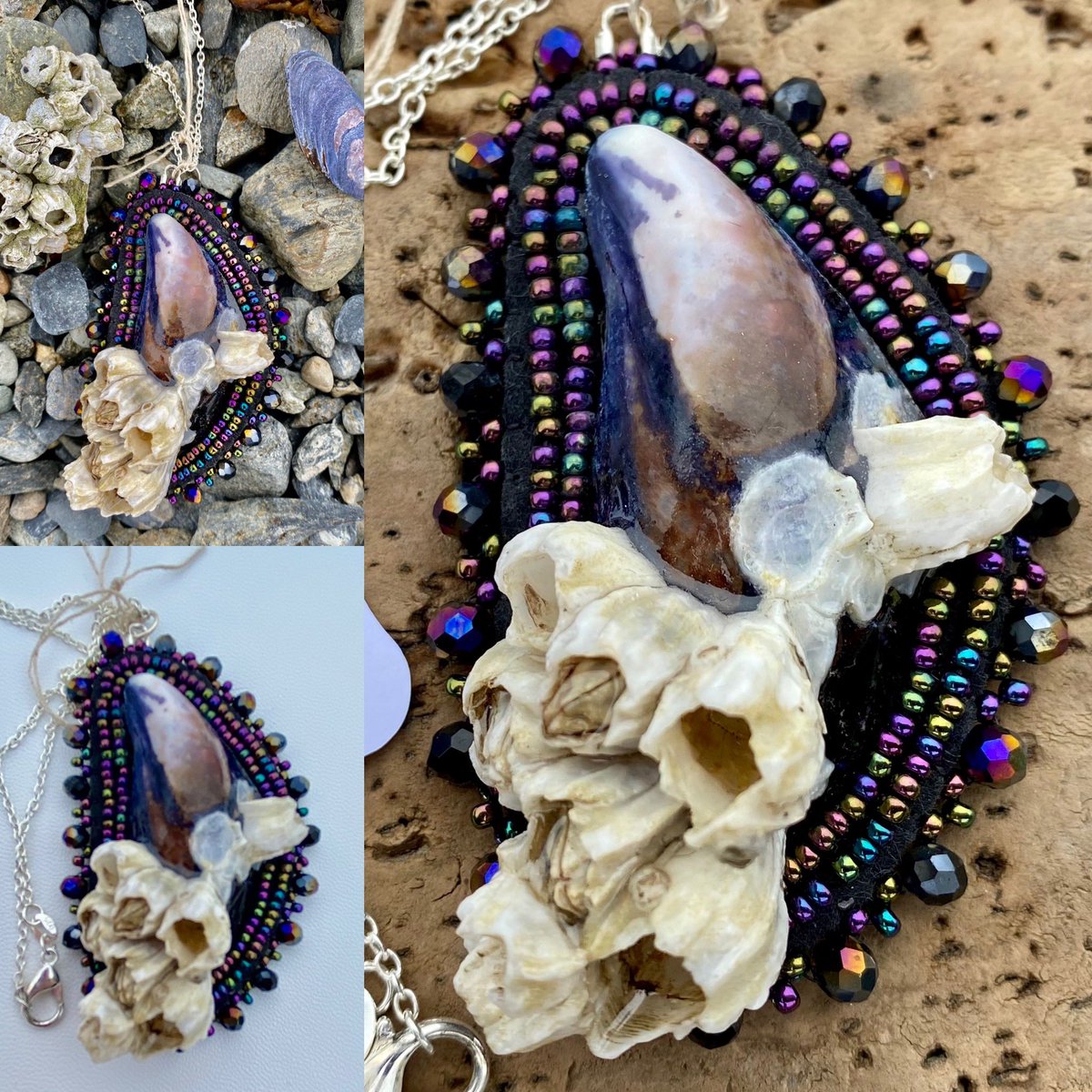 aidfleek's tweet image. $50 Mussel with barnacles from the beaches of Sitka, AK turned into an everlasting necklace! Auntie probably would love for Christmas!
Free shipping w code YODA!

look-beadwork.myshopify.com