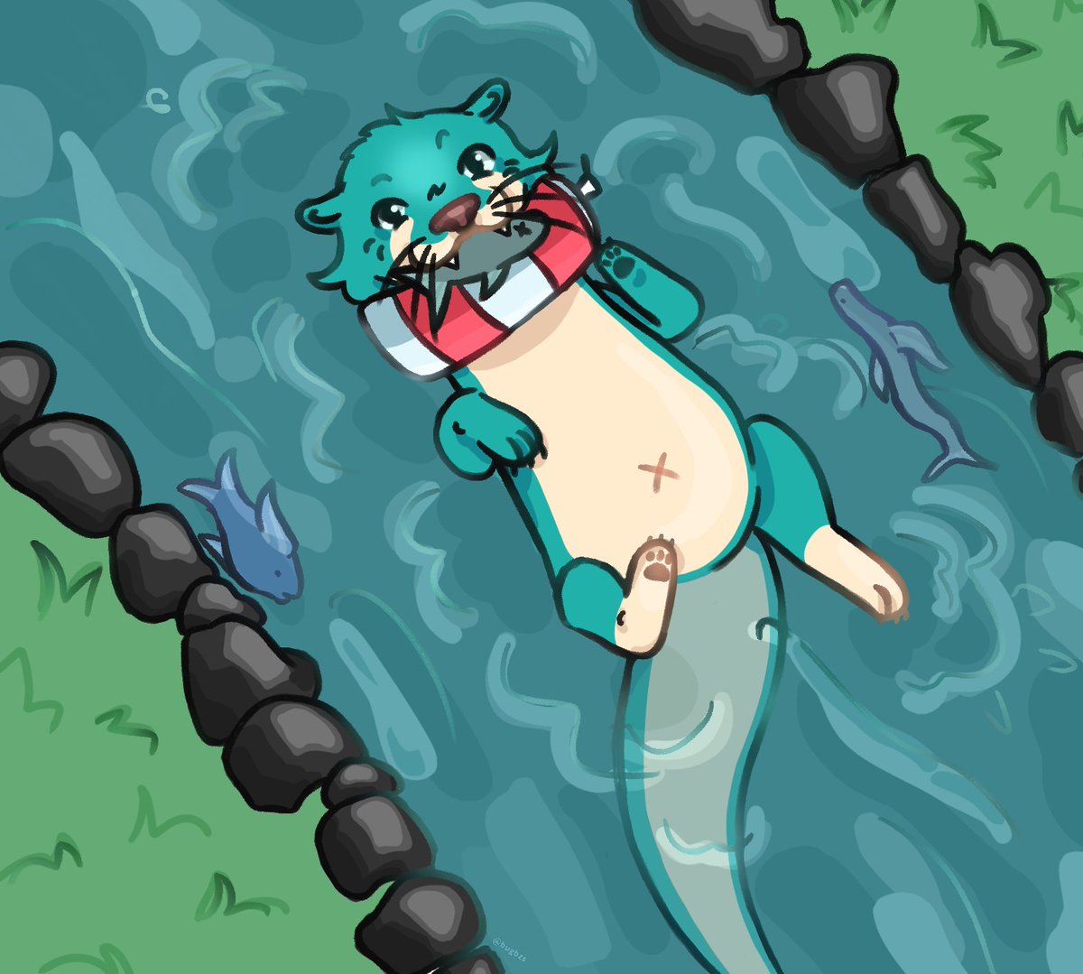 Finished commission for <a href="/RanchRaccoon/">Ranch Raccoon.</a>!! I absolutely adore this character so much :)